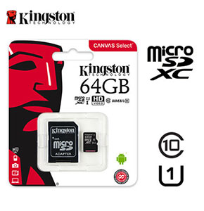 [2422] Kingston 64GB Micro SD SDHC Memory Card Class 10 TF Card