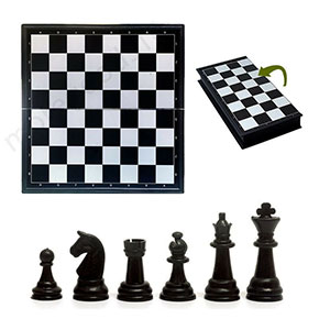 [2570] 32 Pieces Travel Magnetic Chess Set Mini Portable Folding Chess Board