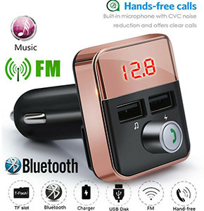[2606] Car Wireless Bluetooth3.0 FM Transmitter Radio Adapter USB Charger Mp3 Player