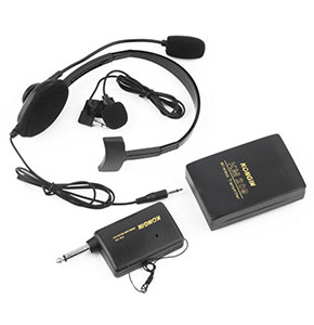 [2724] VHF Stage Wireless Lapel Headset Microphone System Mic FM Transmitter