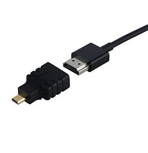 [2365] Micro HDMI to HDMI Adapter Type D to A Port-Plug Connector Converter HD