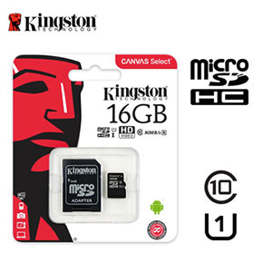 [2420] Kingston 16GB Micro SD SDHC Memory Card Class 10 TF Card