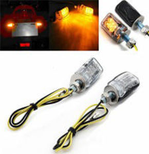 [2637] 2X 6LED Motorcycle Mini Amber Turn Signal Lights Blinker Indicator 12V