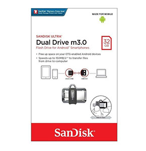 [2414] SanDisk Ultra 32GB Dual Drive USB3.0 for Android Devices and Computers