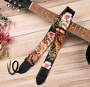 [2319] King Long Phoenix Guitar Strap for Electric Acoustic Bass Adjustable