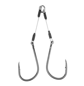 [2717] High-carbon Steel Jigging Assist Twin offshore Sea Fishing Hook