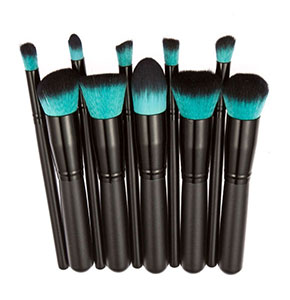 [2348] Makeup 10pcs Cosmetic Brush Face Powder Eyeshadow Blush Brushes Set Tools