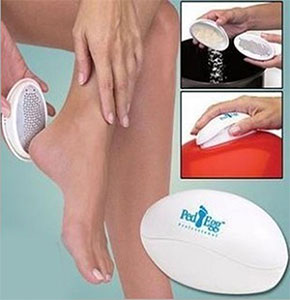 [2354] Ped Egg Pedicure Ultimate Foot File Smooth Feet Dry Hard Skin Remover