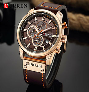 [2554] CURREN Watch Men Waterproof Chronograph Sport Male Quartz Top Brand Luxury