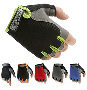 [2473] Men Women Sport Cycling Half Finger Gloves Gym Fitness Weight Lifting