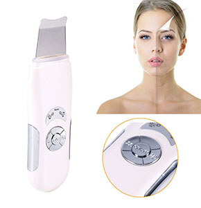 [2528] Facial Ultrasonic Ultrasound Skin Clean Scrubber Peeling Blackhead Removal