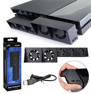 [2449] For PS4 5-Fan PlayStation Cooling External Turbo Temperature Control Cooler