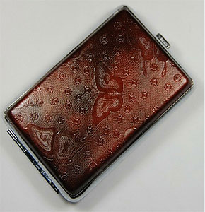 [2726] High quality Pocket Leather Cigarette Tobacco Case Box Holder 12pcs