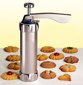 [2459] Cookie Maker Pump Press Machine Cake Decor 20 Mold 4 Nozzles Biscuit Baking